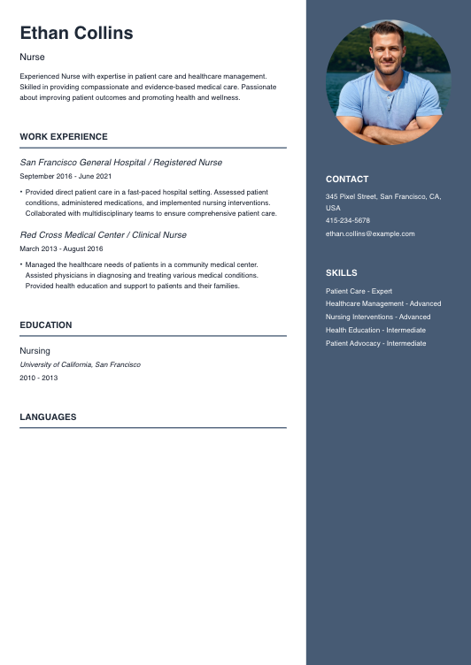 Nurse Resume Resume Template